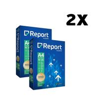 Kit Com 2 Pacotes De Papel Sulfite A4 Report Com 500 Folhas 75g Branco Kit Com 2 Pacotes De Papel Sulfite A4 Report Com 500 Folhas 75g Branco