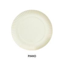 Kit com 2 Pacotes de Prato Pinho nº 1 13,5cm com 100 Unidades Cada Total 200 Pratos Descartáveis