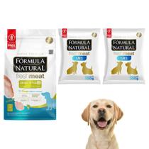 Kit Com 2 Pacotes de Ração Formula Natural Fresh Meat Controle De Peso Para Cães Adultos Portes Mini E Pequeno Sabor Frango