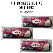 Kit com 2 pacotes de saco para lixo de 50l cor e lar Kit com 2 pacotes de saco para lixo de 50l cor e lar