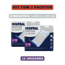 Kit com 2 pacotes Protetor de Colchão Lençol Absorvente Higifral Tamanho M Kit com 2 pacotes Protetor de Colchão Lençol Absorvente Higifral Tamanho M