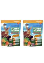 Kit com 2 Pacotes Ração para Coelhos e Hamsters Funny Bunny Delícias da Horta 500 Gramas