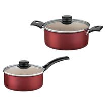 Kit Com 2 Panelas Antiaderente Turim 16Cm E 20Cm Tramontina Kit Com 2 Panelas Antiaderente Turim 16Cm E 20Cm Tramontina