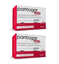 KIT com 2 Pantogar Neo Suplemento Alimentar Vitaminas e Zinco 90 Cáps KIT com 2 Pantogar Neo Suplemento Alimentar Vitaminas e Zinco 90 Cáps