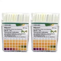 Kit com 2 Papel Indicador de ph 0-14 100 tiras - Merck