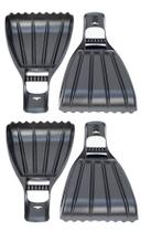 Kit com 2 pares de coletor para folhas grama 2 em 1 manual jardim paraboni