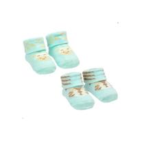 Kit Com 2 Pares De Meias RN Masculina Tigre E Girafas Pimpolho Kit Com 2 Pares De Meias RN Masculina Tigre E Girafas Pimpolho