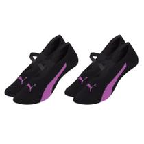 Kit Com 2 Pares De Meias Sapatilha Antiderrapante Para Pilates