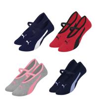 Kit Com 2 Pares De Meias Sapatilha Antiderrapante Para Pilates