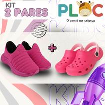 Kit com 2 pares de tênis com a mesma numeração, sendo 1 tênis ploc + 1 babuche Kit com 2 pares de tênis com a mesma numeração, sendo 1 tênis ploc + 1 babuche