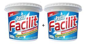Kit com 2 Pastas- Limpeza A Seco- Facilit 380g Geladeira/ Computador