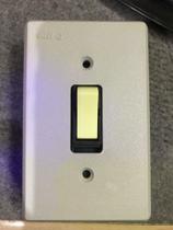 Kit com 2 peças de Interruptor simples com placa cinza