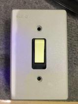 Kit com 2 peças de Interruptor simples com placa cinza - Apoio