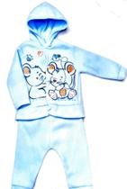 Kit Com 2 Peças Soft Roupa Para Bebê Blusa Com Capuz Touca e Calça Kit Com 2 Peças Soft Roupa Para Bebê Blusa Com Capuz Touca e Calça