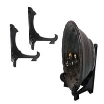 Kit com 2 Peças Suporte Para Pratos e Azulejos Preto 12,5cm Kit com 2 Peças Suporte Para Pratos e Azulejos Preto 12,5cm