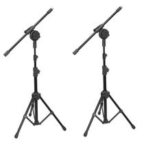 Kit com 2 Pedestal Girafa Para Microfone Visão C/ Pés Dobráveis Mpe4bk Kit com 2 Pedestal Girafa Para Microfone Visão C/ Pés Dobráveis Mpe4bk