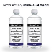 Kit Com 2 Pedra Hume Líquida 500ml Cada Com Glicerina Desodorante De Cristal