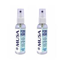 Kit Com 2 Pedra Hume Spray Musa 60ml Cada