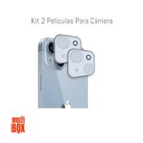 Kit Com 2 Películas 3D De Vidro Para Proteção Da Câmera Do Iphone 14 PLUS