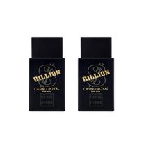 Kit Com 2 Perfumes Billion Cassino Royal Maculino 100ml