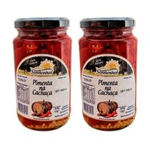 Kit com 2 Pimenta Fatiada na Cachaça Conserva 320g cada - Fazenda Sonnenhof