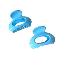 Kit com 2 Piranhas de Cabelo Ovais Coloridas Tamanho Médio