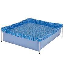 Kit Com 2 Piscinas Infantil Retangular Reforçada Em Pvc 400L