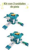 Kit com 2 Pista Garagem De Carrinhos De Corrida - Brinquedo Infantil Kit com 2 Pista Garagem De Carrinhos De Corrida - Brinquedo Infantil