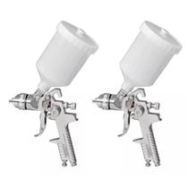 Kit com 2 pistola de pintura h827p hvlp 1,4mm 600ml pdr