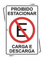 Kit com 2 Placas de Estacionamento - Proibido Estacionar: Carga e Descarga de Mercadorias Kit com 2 Placas de Estacionamento - Proibido Estacionar: Carga e Descarga de Mercadorias