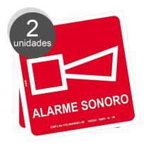Kit com 2 Placas de Sinalização de Emergência - Fotoluminescente E1 Alarme Sonoro de Incêndio Kit com 2 Placas de Sinalização de Emergência - Fotoluminescente E1 Alarme Sonoro de Incêndio