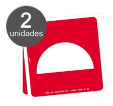 Kit com 2 Placas de Sinalização E9 - Emergência: Coletânea de Equipamentos de Combate a Incêndio Fotoluminescente Vermelha Bombeiro