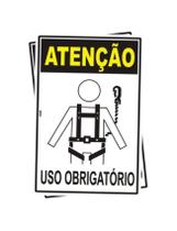 Kit com 2 Placas de Sinalização EPI - Atenção: Uso Obrigatório de Cinto e Talabarte - Segurança em PS (Poliestireno) Kit com 2 Placas de Sinalização EPI - Atenção: Uso Obrigatório de Cinto e Talabarte - Segurança em PS (Poliestireno)