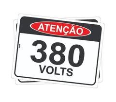 Kit com 2 Placas de Sinalização Perigo: 380 Volts em PS (Poliestireno) - 15x20cm Kit com 2 Placas de Sinalização Perigo: 380 Volts em PS (Poliestireno) - 15x20cm