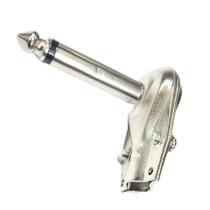 Kit com 2 Plugs P10 90 Graus Conector L Mono Metalico 90º