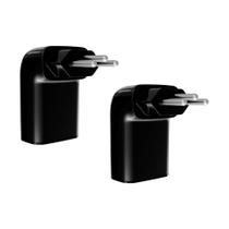 Kit com 2 Pocket Fit 3 Pinos 10a - Preto com LCF