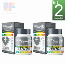 Kit com 2 Polivitamínico Senior 50 60 caps Vitamina completa Senior