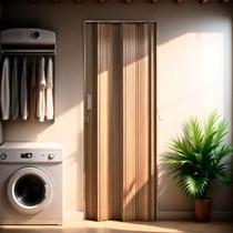 Kit com 2 Porta Sanfonada de Pvc 210x115cm Bariri Kit com 2 Porta Sanfonada de Pvc 210x115cm Bariri