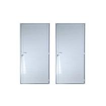 Kit com 2 Portas Lambril de Alumínio 210x70cm com Maçaneta Linha 25 Lado Esquerdo Esquadrias Bergamo Branco Kit com 2 Portas Lambril de Alumínio 210x70cm com Maçaneta Linha 25 Lado Esquerdo Esquadrias Bergamo Branco