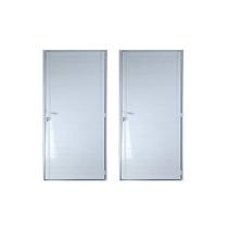 Kit com 2 Portas Lambril de Alumínio 210x70cm com Maçaneta Linha 25 Lado Esquerdo Esquadrias Bergamo