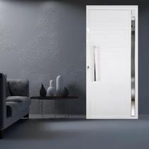 Kit com 2 Portas Lambril de Alumínio Direita 210 X 80cm com Visor Linha Veneza Esquadrias Bergamo