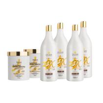 Kit Com 2 Pós Descolorantes Branco e 2 Ox de 20 e 2 Ox de 30