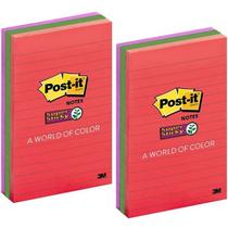 Kit com 2 POST-IT Diversao 101MM X 152MM 90 Folhas Cada 3M