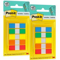 Kit com 2 POST-IT FLAGS 5 Cores 11,9MM X 43MM 100 Folhas