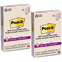 Kit com 2 POST-IT Notas 4621R Coleçao Viajar 4 Blocos 101MM X 152MM