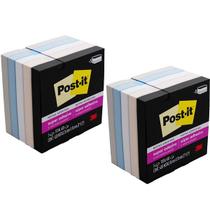 Kit com 2 POST-IT Serenidade 76MM X 76MM 3M