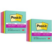 Kit com 2 POST-IT Supernova 76MM X 76MM 90 Folhas Cada 3M