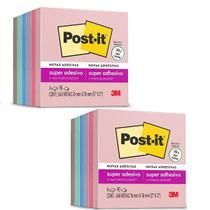 Kit com 2 POST-IT Viajar 76MM X 76MM 90 Folhas Cada 3M