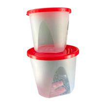 Kit Com 2 Potes Porta Mantimentos 1,6 L/ 970 Ml Jaguar Kit Com 2 Potes Porta Mantimentos 1,6 L/ 970 Ml Jaguar