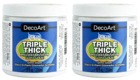 Kit com 2 Potes - Verniz Brilhante Triple Thick DecoArt (Pote) - 237 ml Cada Kit com 2 Potes - Verniz Brilhante Triple Thick DecoArt (Pote) - 237 ml Cada